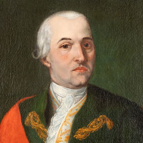 Das Gemälde von Johann Heinrich Bilger hängt im Schloß Broich.