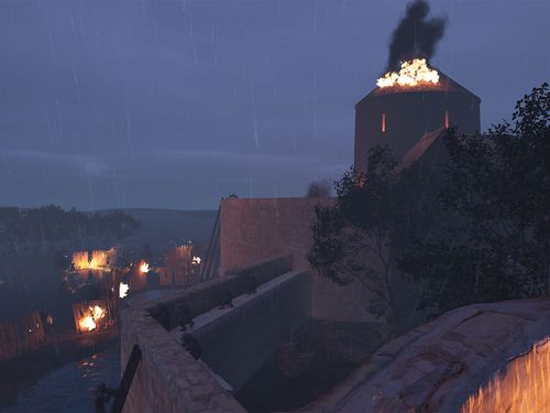 Bild von Station 5 der BJÖRN-App: virtuelle Schlacht an der Festung Broich